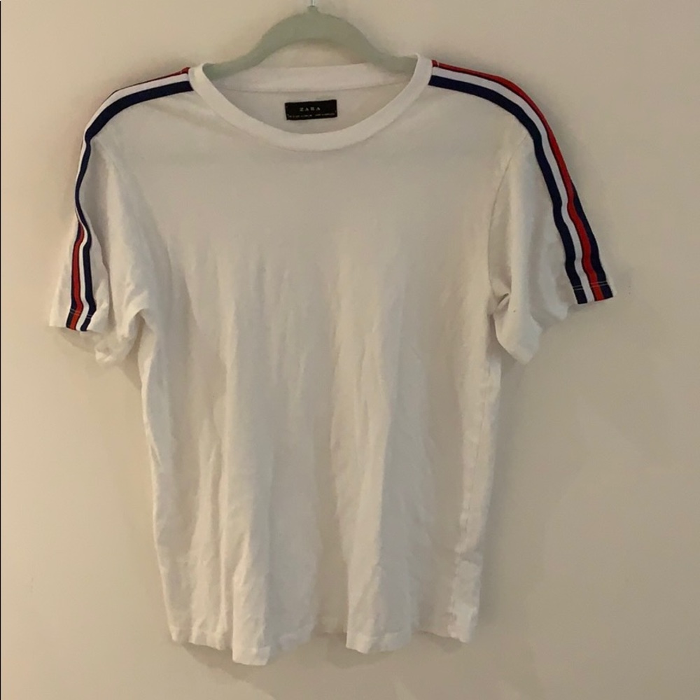 zara men's shirt with shoulder design